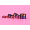 Gade 4 Titanium Bicycle Spacers для гарнитуры 20MM, 15MM, 10MM, 5MM и 3MM Rainbow Color